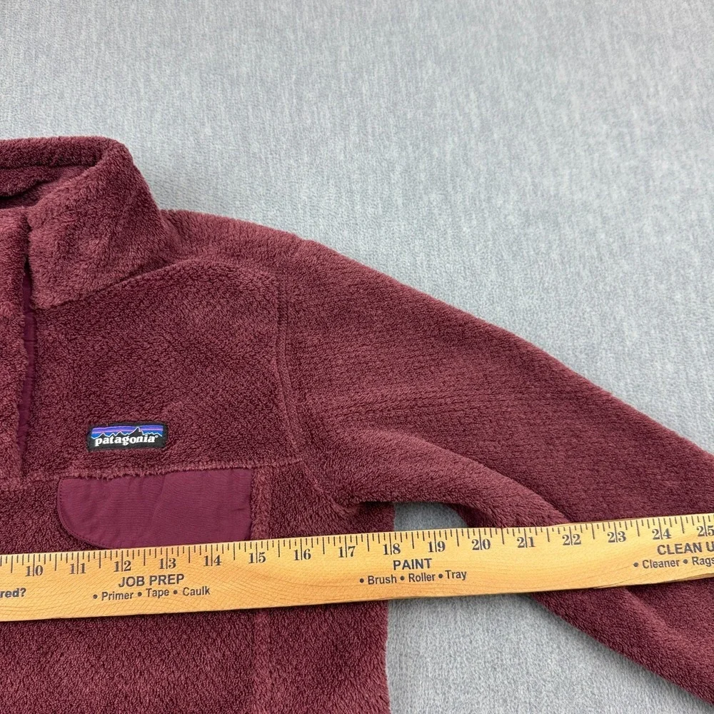Patagonia Sweater Womens Small Red Re-Tool Snap-T Pullover Fleece Polartec 25443